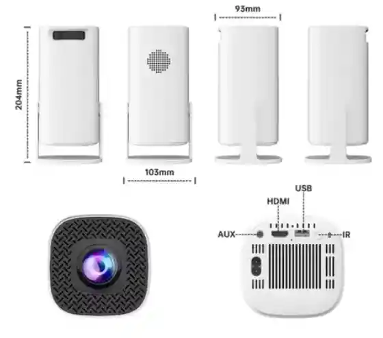 Proyector S40 Max 150" 4k Con Video Juegos Y App Magis