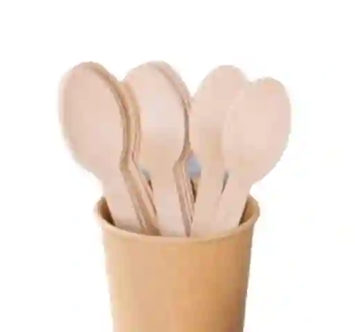 Cucharas Medianas Madera X 20 Unds