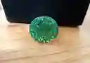 Anillo Redondo Arte Resina Aguamarina