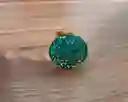 Anillo Redondo Arte Resina Aguamarina