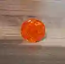 Anillo Redondo Arte Resina Naranja