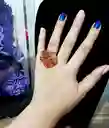 Anillo Redondo Arte Resina Colores