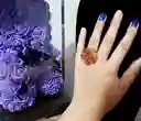 Anillo Redondo Arte Resina Colores