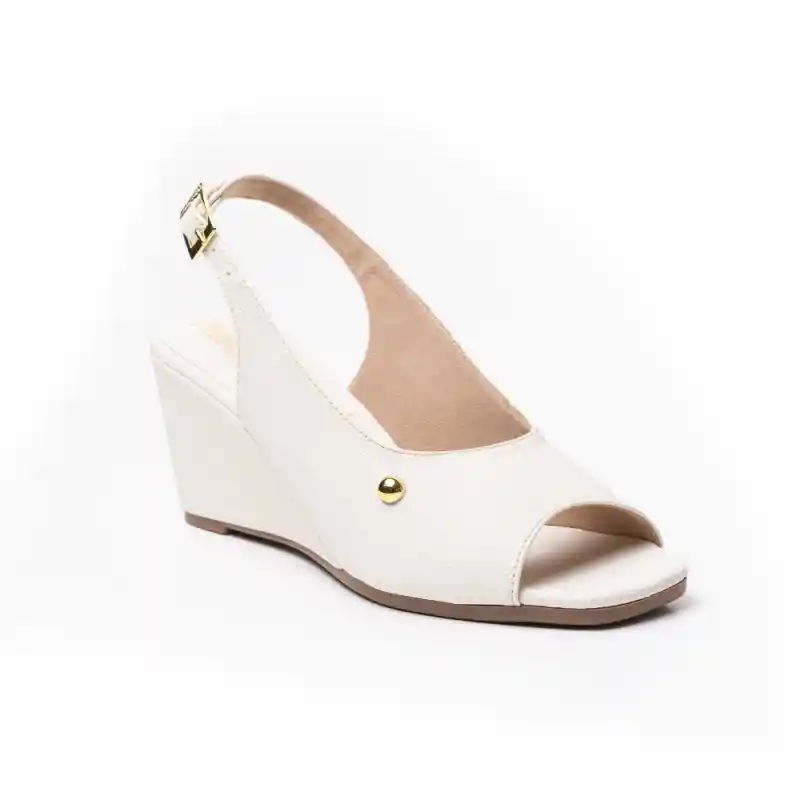 Price Shoes Sandalia Plataforma Para Mujer 462jc007talco
