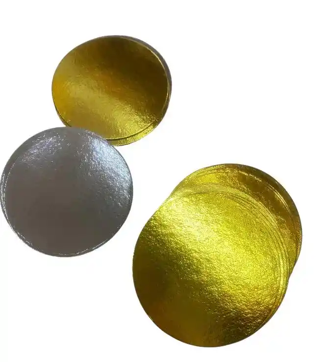 Bases Cartón 14 Cms Doble Faz, Blondas De Cartón