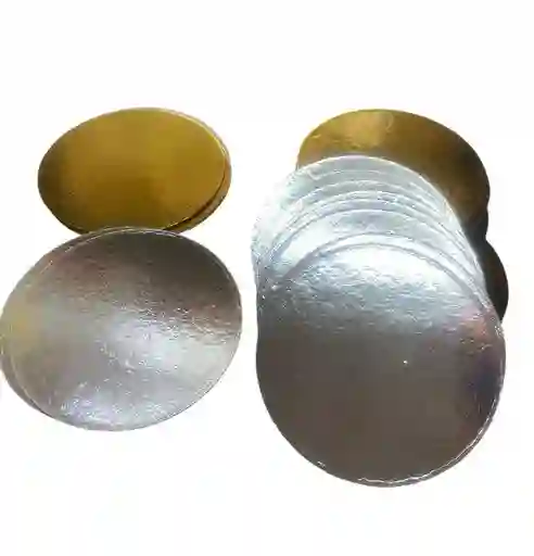 Bases Cartón 14 Cms Doble Faz, Blondas De Cartón