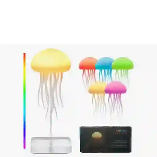 Lámpara De Mesa De Noche Relajante De Medusa Con Movimiento 3720