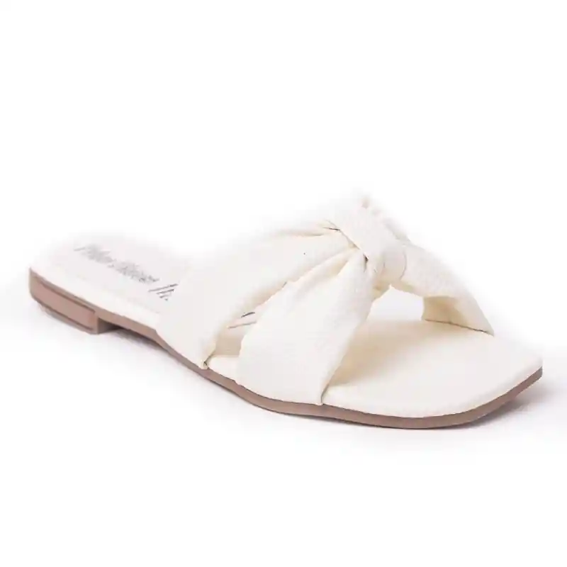 Price Shoes Sandalia Plana Para Mujer 462jc010talco