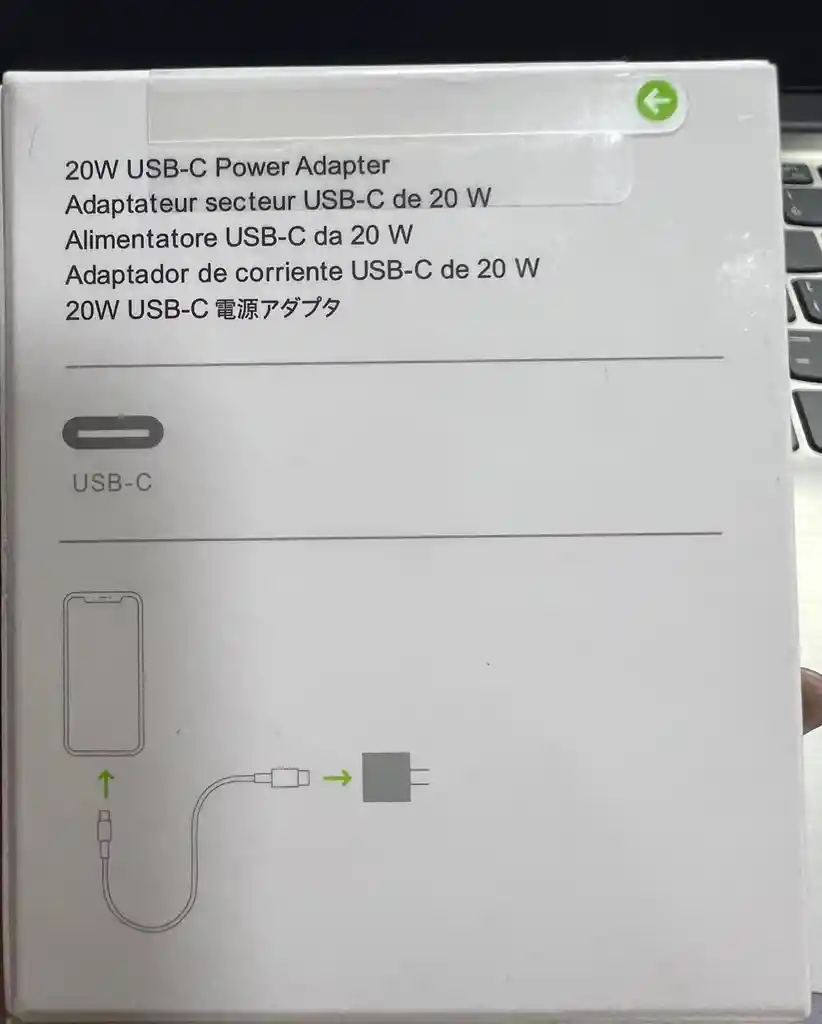 Adaptador De Corriente, Cabezote Cargador De Iphone Original
