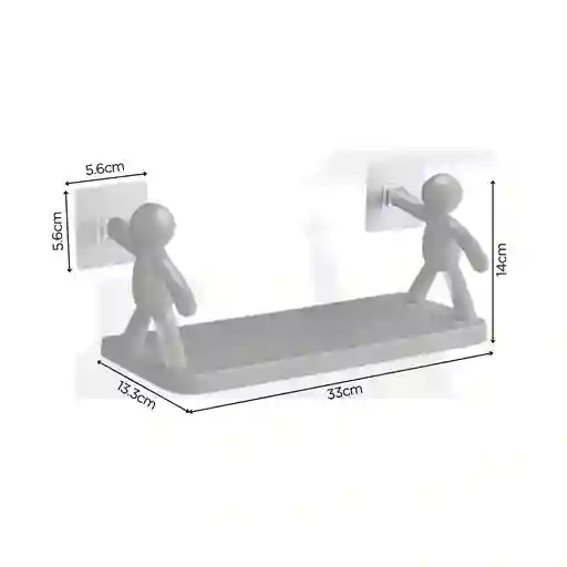 Estante Repisa Figura Flotante Organizador Baño Tocador Dormitorio