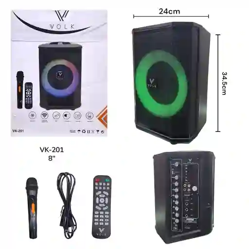 Cabina De Sonido 8" Vk201 Tipo Bosé