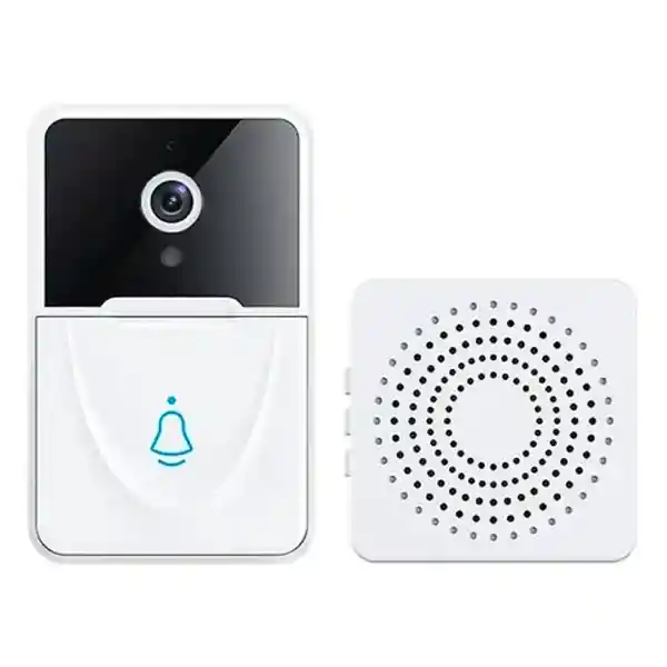 Timbre Inalambrico Video Portero Wifi Camara Voz Nocturna Hd