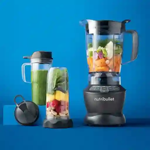 Licuadora Nutribullet 1200 W Combo 8 Pce Negra