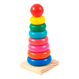 Juego De Madera Torre Encastre Madera Aprendizaje Niños