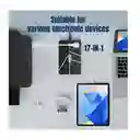 Multitoma 17 En 1 Americano 11 Tomas 4 Usb 2.1 A 2usb Tipo C