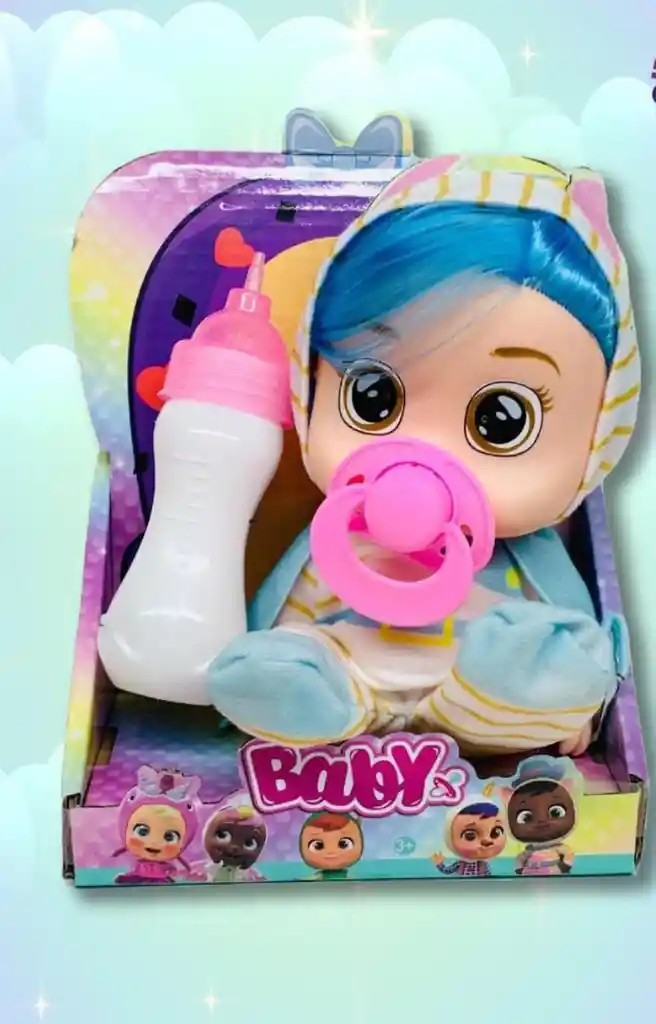 Muñeco Lloron Baby Chupo Biberon