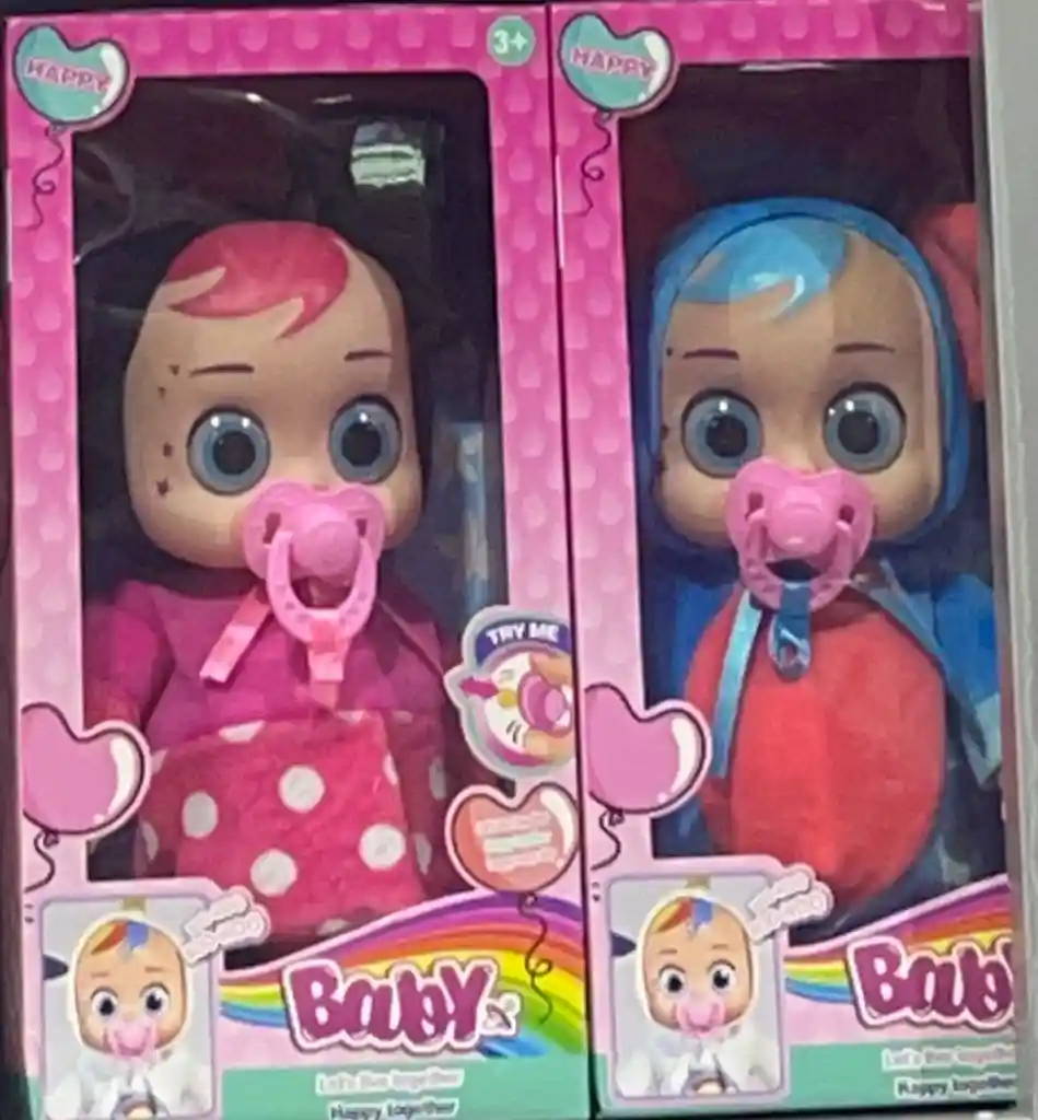 Bebe Muñeca Tetero Chupo Juguete Niñas Baby