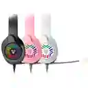 Diadema Gamer Fantech Blitz Mh87 Rosa Rgb