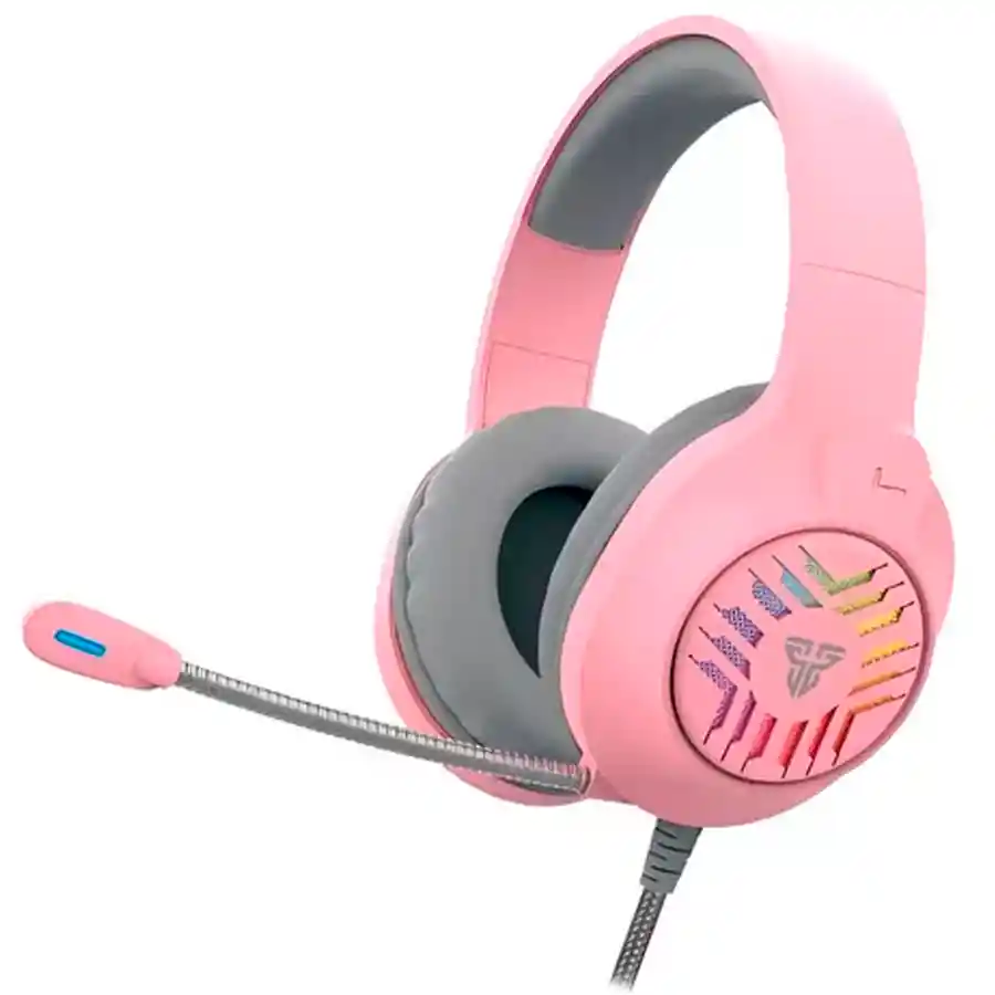 Diadema Gamer Fantech Blitz Mh87 Rosa Rgb