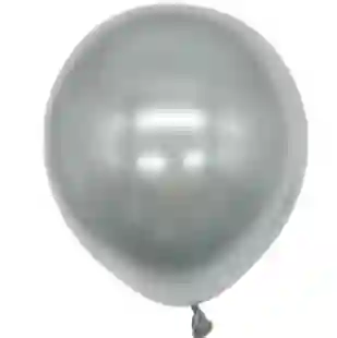Paquete Por 20 Unidades De Globos Bombas R-12 Color Plateado