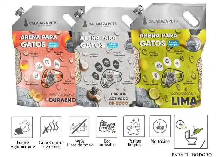 Arena Ecologica X 5 Kg Olor Surtido