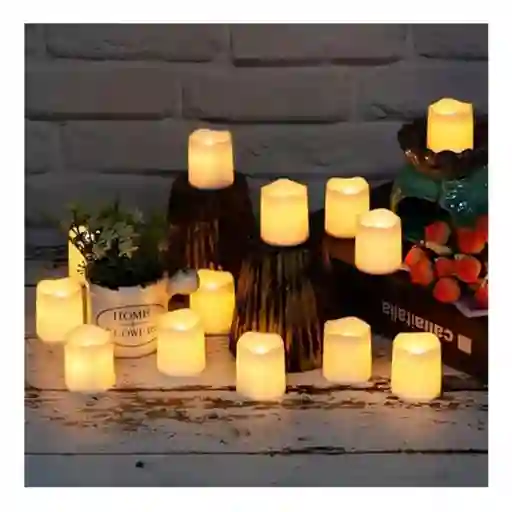 Cajita De Velas Navideñas X24