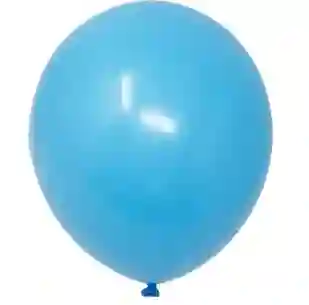 Paquete Por 20 Unidades De Globos Bombas R-12 Color Azul Claro
