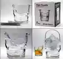 Hielera Vidrio Balde Para Hielo Calvera + Pinzas