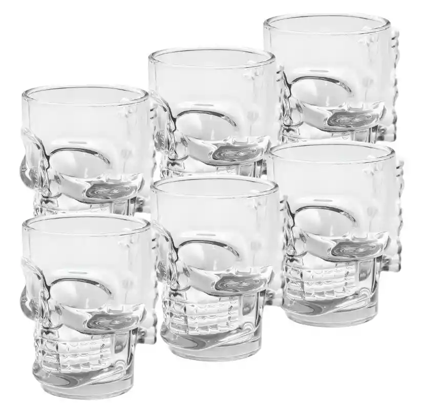 Set Vasos Cerveceros Calavera X2und
