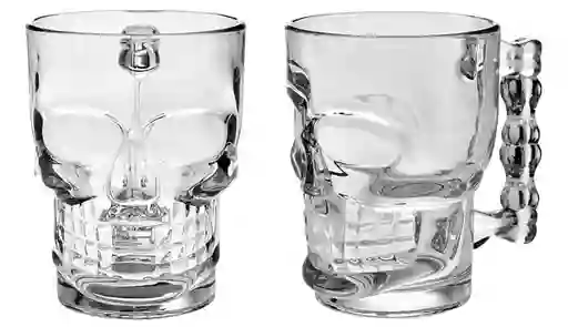 Set Vasos Cerveceros Calavera X2und
