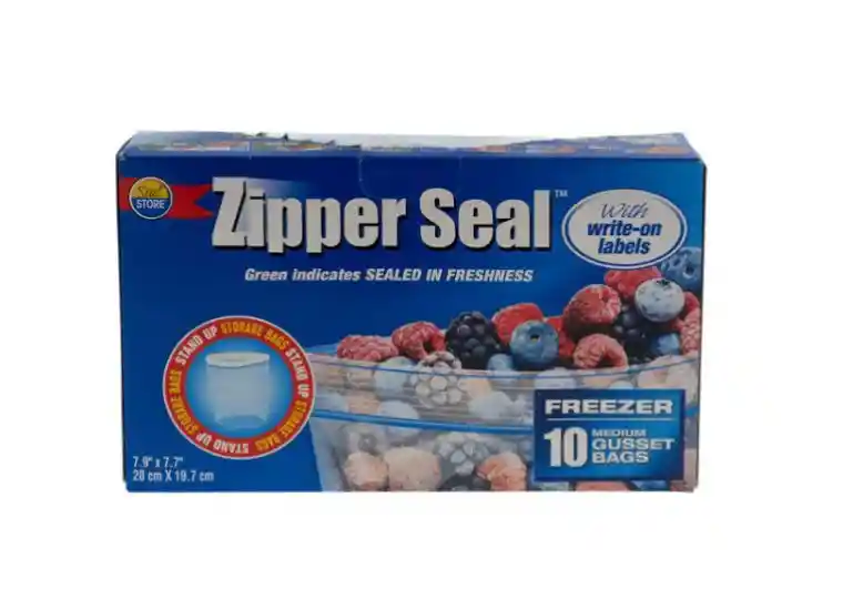 Bolsas Ziploc Zipper Con Cierre Hermético Para Congelar 10und