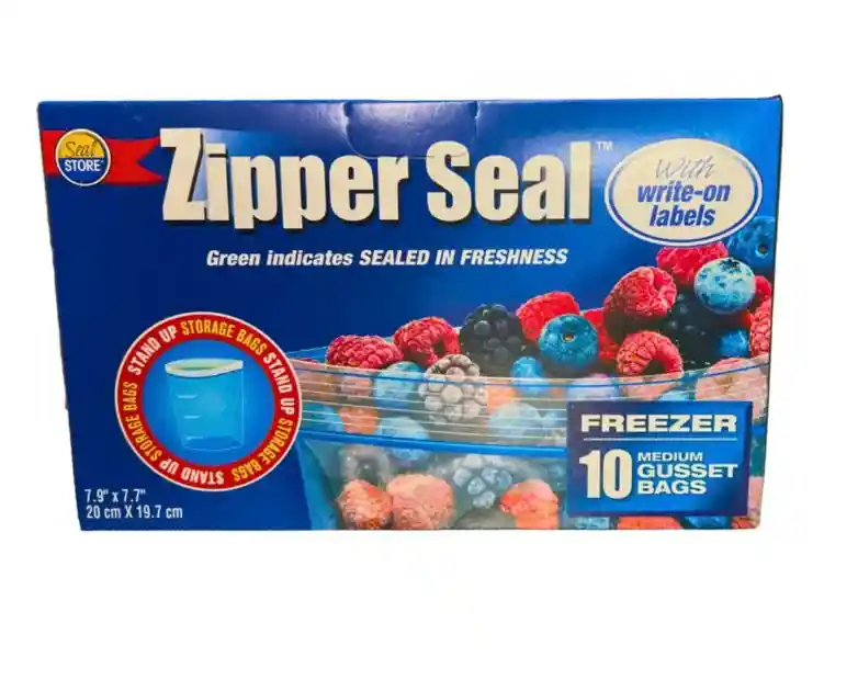 Bolsas Ziploc Zipper Con Cierre Hermético Para Congelar 10und