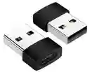 Convertidor Adaptador Conector Macho Usb A Tipo C Hembra Otg Color Dorado Oscuro