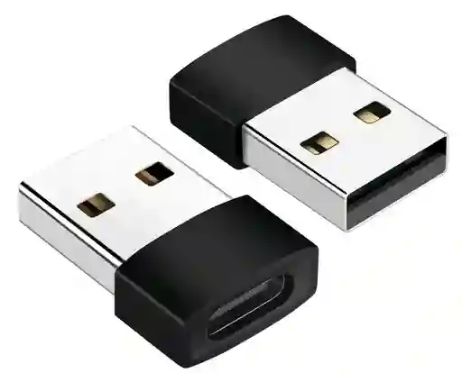 Convertidor Adaptador Conector Macho Usb A Tipo C Hembra Otg Color Dorado Oscuro