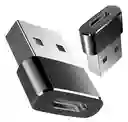Convertidor Adaptador Conector Macho Usb A Tipo C Hembra Otg Color Dorado Oscuro