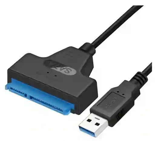 Cable 3.0 25cm America Store Negro Con Entrada Usb Salida Sata Iii