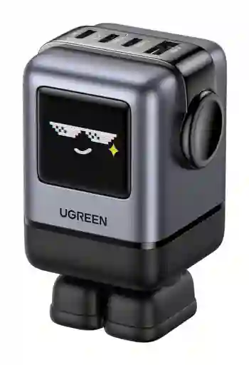 Cargador Rápido Ugreen Uno Usb-c 100w Pantalla Tft 4puertos