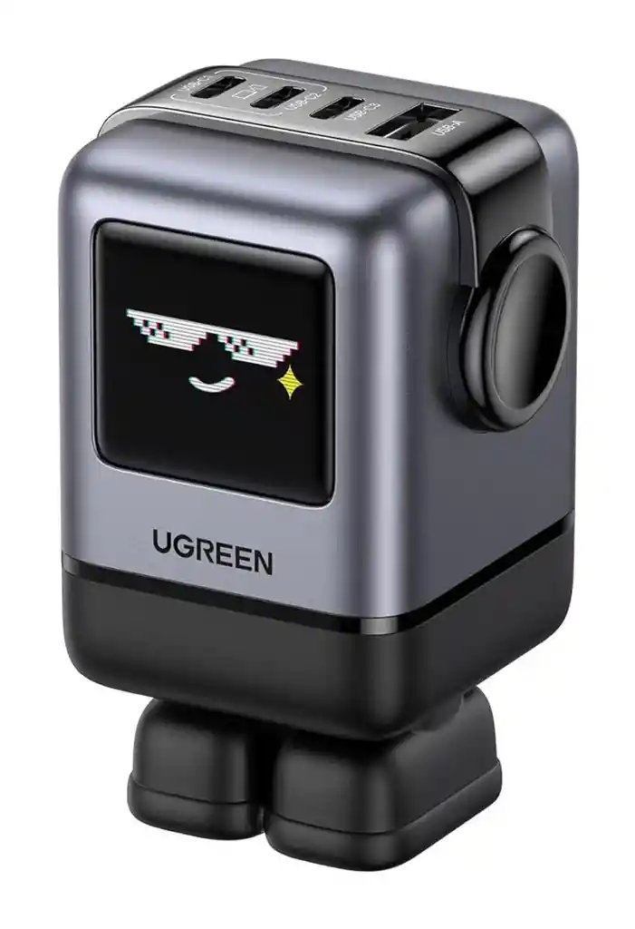 Cargador Rápido Ugreen Uno Usb-c 100w Pantalla Tft 4puertos