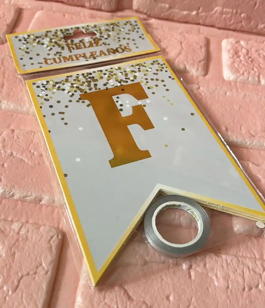 Letrero Feliz Cumpleaños Blanco Pecas Banderin Feliz Cumpleaños