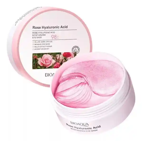 Parches Para Ojeras Bioaqua Rosas Y Ácido Hialurónico 30 Pares