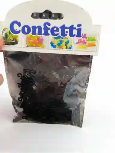 Confeti Diseño De Feliz Cumpleaños Color Negro Decoracion De Fiestas