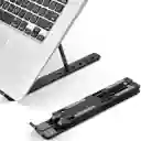 Base Soporte Portatil En Aluminio Para Portátil Ergonómica Reclinable 7 Niveles Negra
