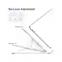 Base Soporte Portatil En Aluminio Para Portátil Ergonómica Reclinable 7 Niveles Negra