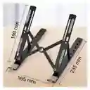 Base Soporte Portatil En Aluminio Para Portátil Ergonómica Reclinable 7 Niveles Negra