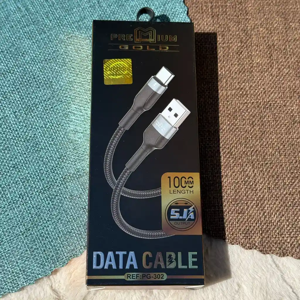 Cable De Carga V8 / Micro / 5.1a / Premium Gold