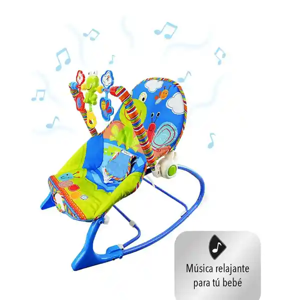 Silla Mecedora Para Bebé Azul