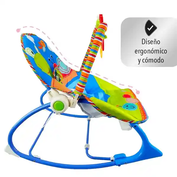 Silla Mecedora Para Bebé Azul