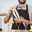 Set X12 Piezas Utensilios Bartender Coctelera Bar Inoxidable Bambu