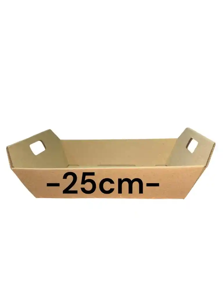 Bandeja En Carton Microcorrugado 25x19x6cm