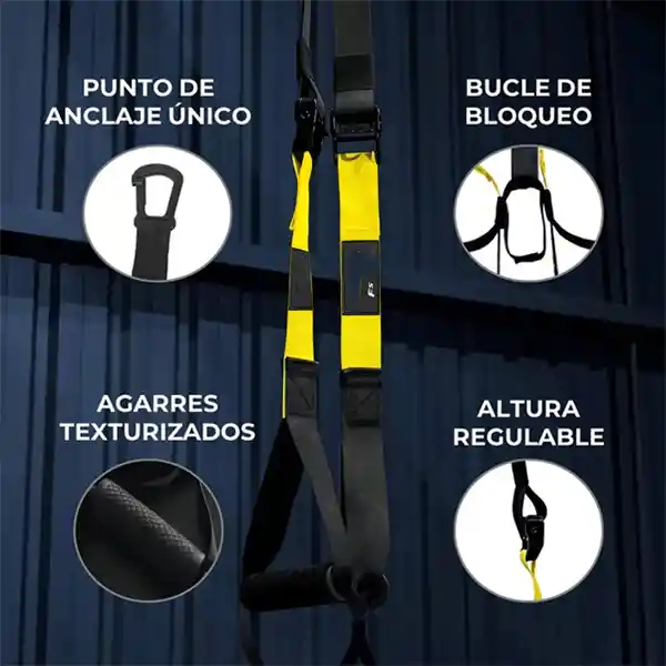 Banda Suspensión Tipo Trx Set Completo Entrenamiento